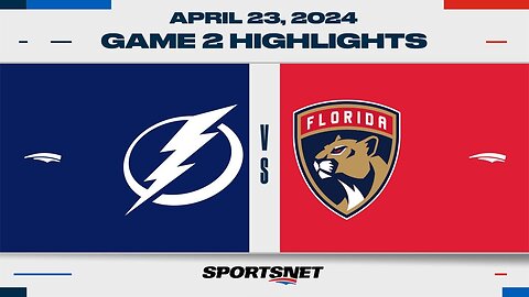 NHL Game 2 Highlights Lightning vs Panthers April 23 2024