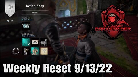 Assassin's Creed Valhalla- Weekly Reset 9/13/22