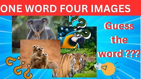 Guess the Word by the Pictures - 4Images 1Word Challenge | Epic Play | part 1| #4images1word #quiz