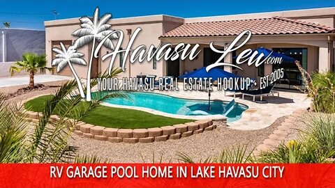 Lake Havasu RV Garage Pool Home by Riviera Launch Ramp 3620 Bonanza Dr MLS 1022746
