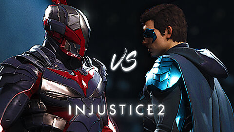[4K] Injustice 2 "BILLIONAIRE" BATMAN vs NIGHTWING & ROBIN! (Legendary Gear & Staff of Grayson)