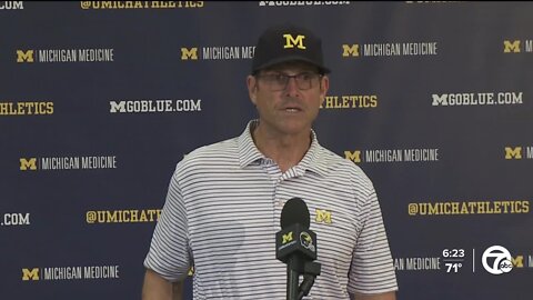 Jim Harbaugh unsure about starting QB, but not about Andrel Anthony