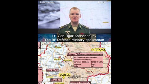 02.12.22 ⚡Russian Defence Ministry report on the progress of the deNAZIfication of Ukraine