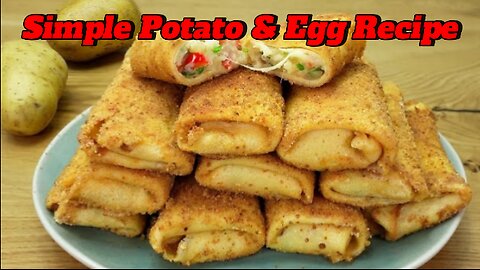 When you have 3 Potato try this | Potato & Egg recipe