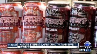 Boulder begins taxing sugar sweetened drinks