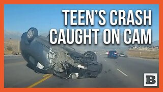 DRAMATIC CRASH: Teen Driver's Head-On Collision Causes Multi-Vehicle Accident