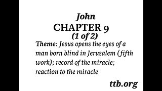 John Chapter 9 (Bible Study) (1 of 2)