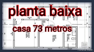 planta baixa casa de 73 metros (5comodos)