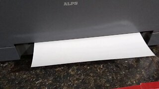 Making white decals with ALPS MD 1000 printer
