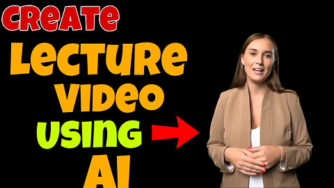 Make A Lecture Video Using Ai| How To Make Lecture Video Using Ai| Tech deo pashto