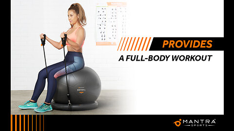 HemingWeigh Exercise Ball and Yoga Ball Chair Fitness Ball for Workout Balance Yoga Ball for Pr...