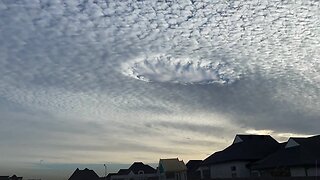 Mesmerizing video shows spectacular Fallstreak holes in the sky