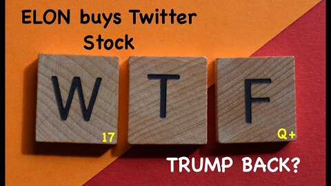 ELON MUSK buys TWITTER Stock | TRUMP coming BACK?