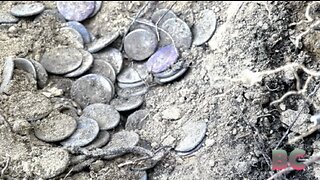 Buried treasure, including nearly 200 Roman coins, found in Italy