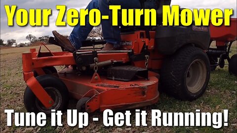 Tune Up Your Zero Turn Lawn Mower ● Change Oil, Filter, Spark Plugs, Hydro Gear, and Battery ✅