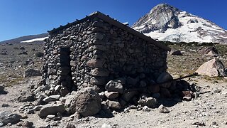 Approach, Arriving At & Exploring Cooper Spur Stone Shelter! | Mount Hood | Timberline | 4K | Oregon