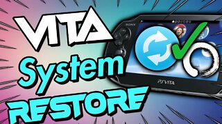 PS Vita Complete Removal of Custom Firmware ENSO - Restoring Your System - Start All Over Clean!