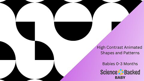 High Contrast Animated Shapes and Patterns set to Classical Music - For Babies 0-3 Months