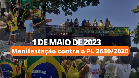 Manifestação contra o PL 2630/2020