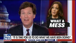 Tucker Carlson Mocks Kamala's Latest Less-Than-Coherent Interview