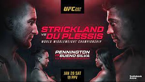 Full fight : UFC 297: Sean Strickland vs Dricus Du Plessis