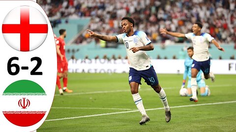 Highlight : England vs Iran 6-2 World Cup 2022 In Qatar