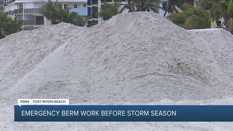 Fort Myers Beach closures due to emergency berm project