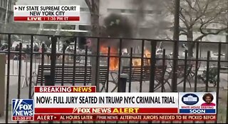 Man Sets Himself On Fire Outside Trump NYC Courthouse As Fox News Was Live