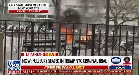 Man Sets Himself On Fire Outside Trump NYC Courthouse As Fox News Was Live