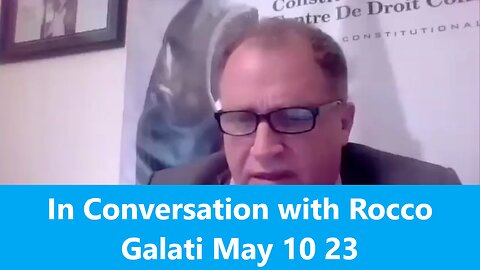 In Conversation with Rocco Galati May 10 23