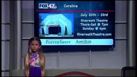 Around Town Kids 7/14/17: Coraline at Riverwalk Theatre