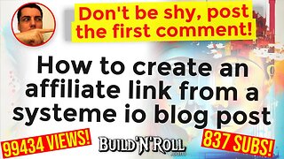 How to create an affiliate link from a systeme io blog post