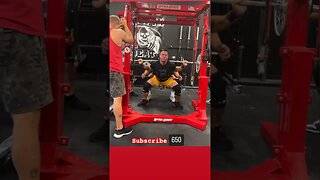 Super Strength: Watch a Fearless Powerlifter Squat Full Max #viral #shorts #trending