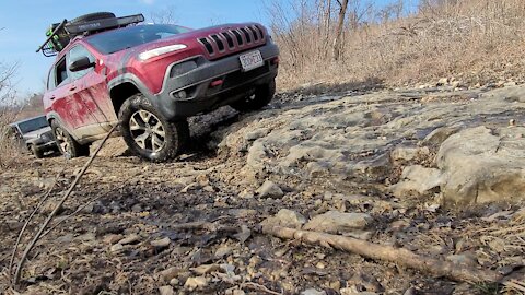 Glade Top Trail: Cherokee KL Trailhawk and Jeep Wrangler Exploring New Trails!