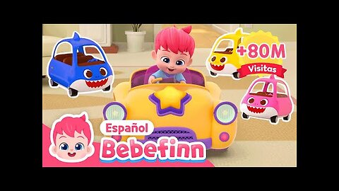 Bebé Auto🚘 | Cantemos en español e inglés | Baby Car | Bebefinn Canciones Infantiles