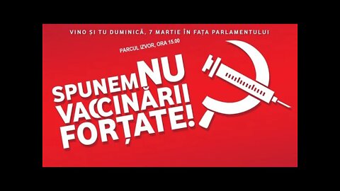 7 martie 2021 – protest împotriva obligativității vaccinării