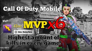 MVP 6 Games in a Row! Call of Duty Mobile