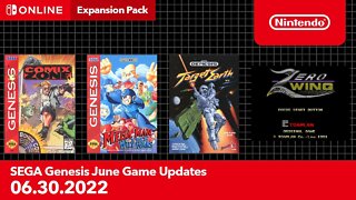 SEGA Genesis - June 2022 Game Updates - Nintendo Switch Online