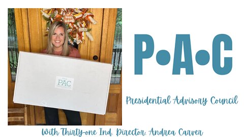 📦🚚 PAC Welcome Box Unboxing with Thirty-One Ind. Director, Andrea Carver