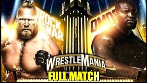 Omos vs Brock Lesnar WrestleMania 39