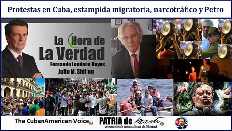 Protestas en Cuba, estampida migratoria, narcotráfico y Petro