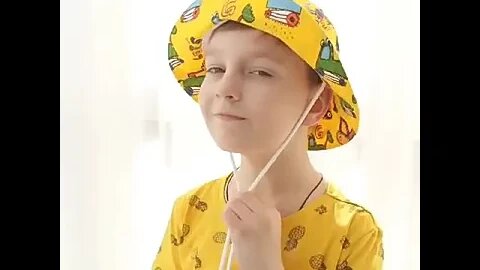 Summer Children Cotton Cartoon Bucket Cap For Boys | Link in the description 👇 to BUY