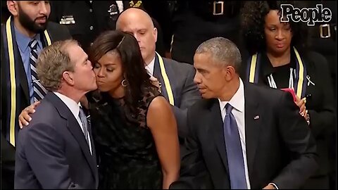 TIME MAGAZINE: Bush Sneaks A Piece Of Candy To Michelle Obama At John McCain's Funeral