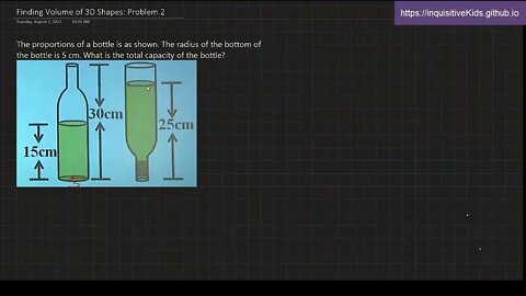 6th Grade Finding Volume of 3D Shapes: Problem 2