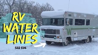 Installing RV Water Lines | S02 E06 | Vintage RV Restoration 1974 Winnebago Indian