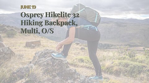 Osprey Hikelite 32 Hiking Backpack, Multi, OS