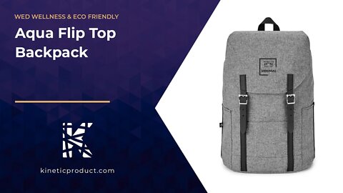Aqua Flip Top Backpack