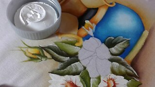 Pintura em tecido - Como pintar Hibisco