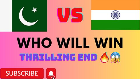 What a Match🔥💯/Thrilling end india vs pakistan🔥#youtubeshorts #trendingshorts #viralshort #ytshorts