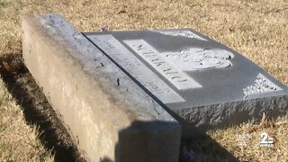 Tombstones vandalized at Ukrainian Cemetery
